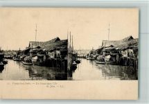 Java - Stereo Bild - Un Canal dans L `Ile - Voyage aux Indes