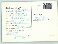 W7000 Stuttgart DJ9MW Georg Bretzger Qsl-Karte