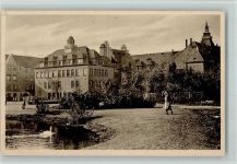 30159 W3000 Kleefeld - Krüppel-Heil- u. Pflegeanstalt Annastift Frau füttert Schwan