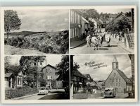 98711 O6315 Schmiedefeld am Rennsteig - Ortsansicht Kühe 4-Bildaufnahme