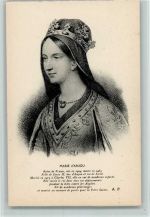 Marie d`Anjoum, Reine de France AK Adel Frankreich