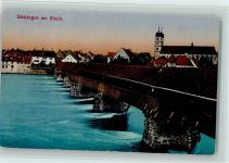 79713 W7880 Bad Säckingen - Holzbrücke Kirche Teilansicht