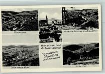 59955 W5788 Züschen , Westf - Gesamtansicht Blick von der Wacht Ortsansicht Blick vom Ickesberg ins Astengebiet Nuhnetal