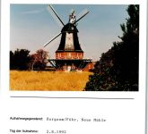 25938 W2270 Borgsum FOTO KEINE AK Neue Mühle Foto montiert auf Karton