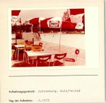 W2190 Sahlenburg Waldfreibad Foto montiert auf Karton Schwimmen Folienkarte / Lackkarte