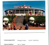 26486 W2946 Wangerooge , Nordseebad FOTO KEINE AK Café Pudding Briefkasten Foto montiert auf Karton