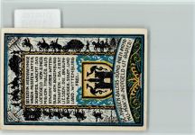 19243 O2823 Wittenburg , Meckl - Notgeldschein 99 Pfennig Steintor Wappen