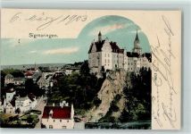 72488 W7480 Sigmaringen 1903 - Ortsansicht mit Schloss