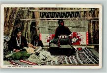 How Navajo Rugs are made - Webstuhl , Handarbeiten Indianer 1924