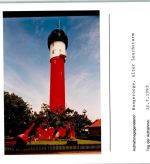 26486 W2946 Wangerooge , Nordseebad FOTO KEINE AK Alter Leuchtturm Foto montiert auf Karton