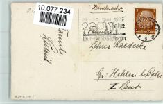 Serie 7549-1 Großes Grünes Riesenei - Kinder wollen es öffnen 1937 AK Osterei