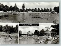O8809 Olbersdorf Volksbad Rutsche Sprungturm 4-Bildaufnahme Schwimmen