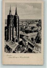 Breslau Wroclaw - Dom Lessing- und Kaiserbrücke