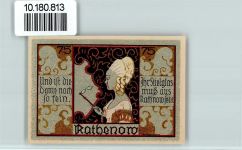 14712 O1830 Rathenow - Notgeld Dame Stielglas