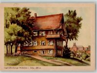 74731 W6968 Walldürn Künstlerkarte Jugendherberge sign. Weitenweber