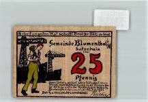 24241 W2301 Blumenthal , Holst - Notgeld Kräne Hammer Spindel