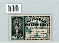 23909 W2418 Ratzeburg - Notgeld Razivia Die Ratgeberin
