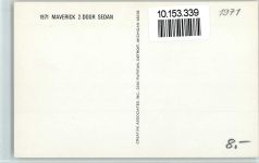 v. 1971 Maverick 2-Door Sedan Werbung Auto