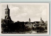 71332 W7050 Waiblingen , Rems - Blick auf Mechaeliskirche und Teilansicht der Stadt