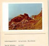 27498 W2192 Helgoland FOTO KEINE AK Westküste Foto montiert auf Karton