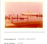 27472 W2190 Cuxhaven FOTO KEINE AK Fährhafen Kodacolor-X Foto montiert auf Karton