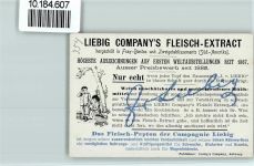 Brombeerstrauch, Sammelbild Liebig Buchstabenkarte