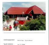 26579 W2985 Baltrum FOTO KEINE AK Spielhaus Foto montiert auf Karton