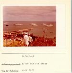 27498 W2192 Helgoland FOTO KEINE AK Reede Foto montiert auf Karton