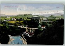 St. Gallen S. Gallo Sitterbrücken bei St. Gallen Säntis Brücke 1913