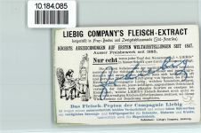 Glockenblumen - Buchstabe G , Sammelbild Liebig Buchstabenkarte