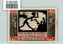 06618 O4800 Naumburg (Saale) - Notgeld Kirschen Scherenschnitt