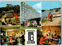 07545 O6500 Gera - Interhotel Schloß Burgk An der Bleilochtalsperre Hotelhalle Bierhöhler