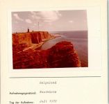 27498 W2192 Helgoland FOTO KEINE AK Westküste Foto montiert auf Karton
