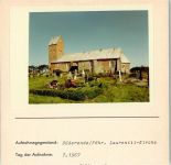 25938 W2270 Süderende auf Föhr FOTO KEINE AK Laurentii-Kirche mit Friedhof Kirchen, Grabsteine, etc. Foto montiert auf Karton