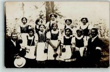 Gruppenfoto Trachten Trachten Tschechien Foto AK