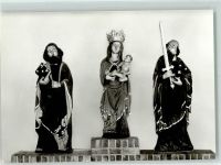 18435 O2300 Stralsund - Marienkirche Maria Petrus Paulus Statuen