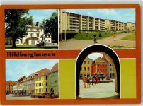 98646 O6110 Hildburghausen - Theater Neubaugebiet Markt Marktbrunnen