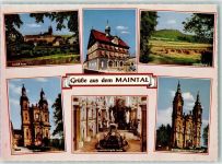 96231 W8623 Staffelstein , Oberfr - Maintal Schloß Banz Rathaus Staffelstein Staffelberg Klosterkirche Banz Vierzehnheiligen Basilika