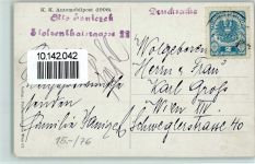 K. K. Automobilpost Jäger mit Hund Postbus 1908