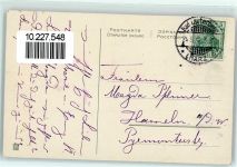 Pfingsten AK Flieder 1912 Gebrauchsspuren