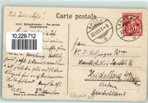 Skiwettrennen - Doppelsprung - Verlag Wehrli 16610 Ski 1907 Gebrauchsspuren
