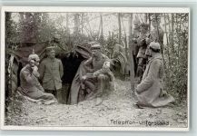 K 265 Verlag Imberg & Lefson WK I - Telefon Unterstand , sehr gute erhaltung AK Deutsches Heer WK I