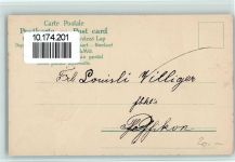Neujahr - Engelsköpfe, Tannenzweig, Kirche AK Engel 1904 Prägedruck