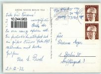 W1000 Berlin Mitte Grüne Woche 1964 Gartenbauausstellung