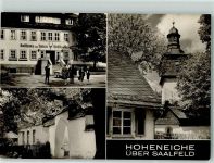 07422 O6823 Hoheneiche - Rückseite mit Abschürfungen bzw Kleberesten Gasthaus Zum roten Hirsch im grünen Wald
