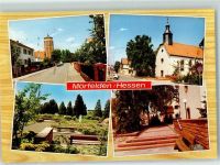 64546 W6082 Mörfelden - Walldorf Kirche Rückseite mit Abschürfungen bzw Kleberesten