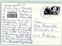 64546 W6082 Mörfelden - Walldorf Kirche Rückseite mit Abschürfungen bzw Kleberesten