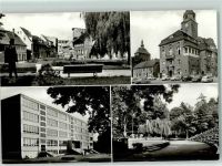 06556 O4730 Artern /Unstrut - Rückseite mit Abschürfungen bzw Kleberesten Geschw. Scholl Platz Rathaus Freilichtbühne
