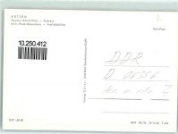 06556 O4730 Artern /Unstrut - Rückseite mit Abschürfungen bzw Kleberesten Geschw. Scholl Platz Rathaus Freilichtbühne