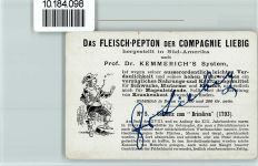 Sammelbild Liebig - mit Aschselseilen gezogenes Geschütz anno 1793 Waffe